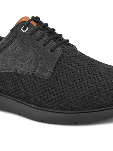 Image of San Frissco Men's Solid Sneaker Casual Lace-Up Shoes | Soft Cushioned Footbed with EVA Sole | Comfortable and Trendy Casual Shoes for Office and College