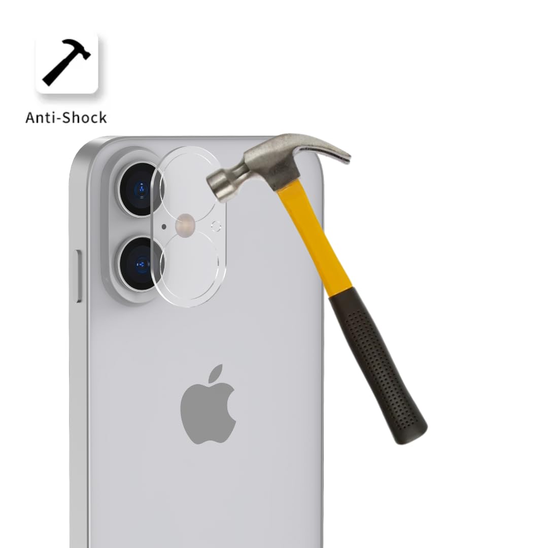 PHONILLICO Etui do iPhone'a 16 i 2 szkła hartowanego, ochrona ekranu i 2 osłony aparatu, zintegrowane koło magnetyczne