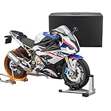 Cubertime Moto S1000RR RC à l'échelle 1/6, moto en alliage 1:6 avec pulvérisation de lumière sonore, télécommande à l'échelle 1/6, réaliste 1:6 kits de modèles pour l'affichage et le jeu