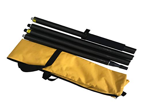 Mountlaser GPS 2 Meter 4 Section Rod, Surveying Rod RTK Carbon Fibre with Bubble for Land Surveying & Engineering GNSS (GLS24) - Image 4