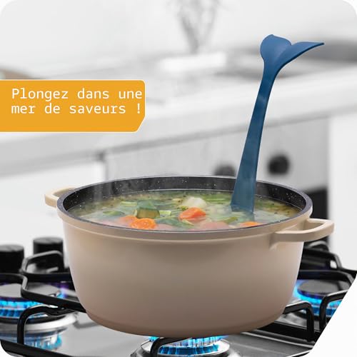 PELEG DESIGN Souper Louche Originale – Grande Louche en Forme de Queue de Baleine – Pour Soupe, Ragoût et Punch – Accessoire de Cuisine Design et Ludique – vue 3