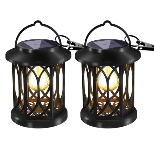 Lampe solaire suspendue au design élégant pour une décoration de cour raffinée - 6