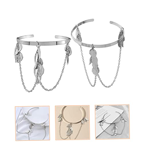 Pulsera con lazo para mujer y collar de aleación elegante 6