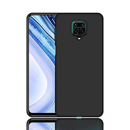 Image of Case Creation Luxurious OG Series for Xiaomi POCOM2 Pro Case Cover,Anti-Dirty Slim Case Frosted Matte Cute Candy TPU Raised Bezel (Splash of Color) Back Cover for Poco M2 Pro -Black