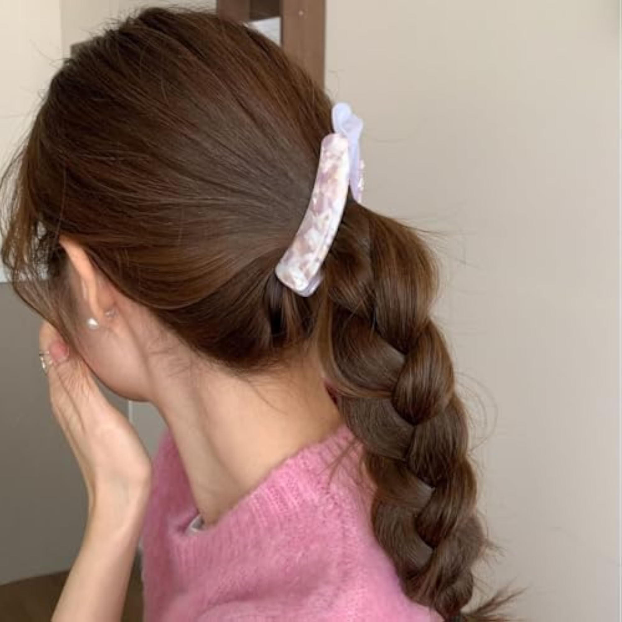 6 Pcs Non-Slip Banana Hair Clips, Large Size
