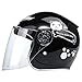 RJHY Casques pour Enfants, Casques de Moto, Casques pour Enfants pour garçons et Filles, Casques de Bicyclette et de Scooter, propice au 3-8 Ans,Noir