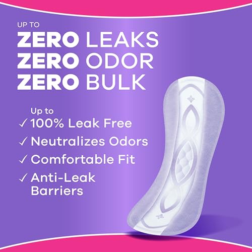 Image of Always Discreet Incontinence Panty Liners for Bladder Leaks, Size 2, Very Light Absorbency, 120 Count