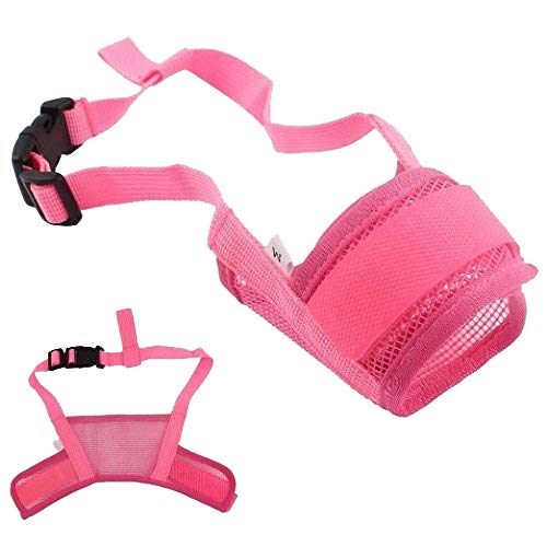 Nema Dog Adjustable Anti Bark Mesh Soft Mouth Muzzle -Pink- Medium (B07Z3CY36W) Amazon Price History, Amazon Price Tracker