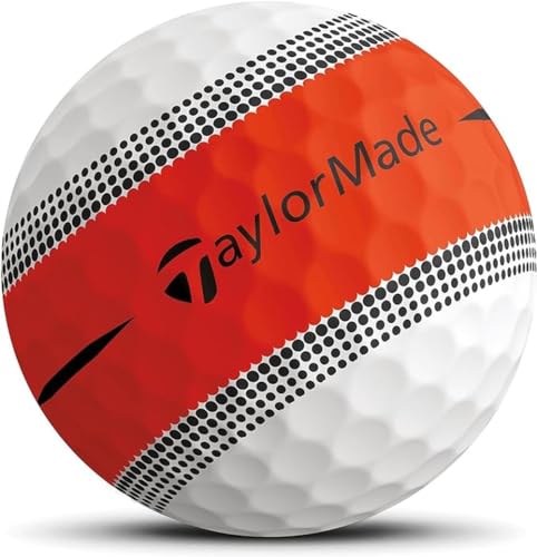TaylorMade Tour Response Stripe Golf Balls (Orange, 3pk) 1 Sleeve