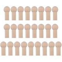 ULTNICE Wooden Hooks 25Pcs Set Small Oak Shaker Pegs 51Mm X 23Mm X 15Mm Heavy Duty Hanging Accessories for Coats and Hats