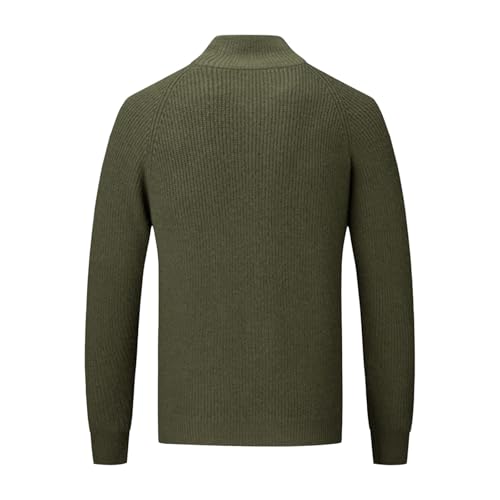 Long Sleeve for Man Winter Fall Neck Sweater Slim Tunic Crochet Knit Plain Mens 2025 Trendy4