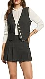 Morgan Gilet MORGAN 252-CAMME.F Gilet, Gris M, 40 Femme