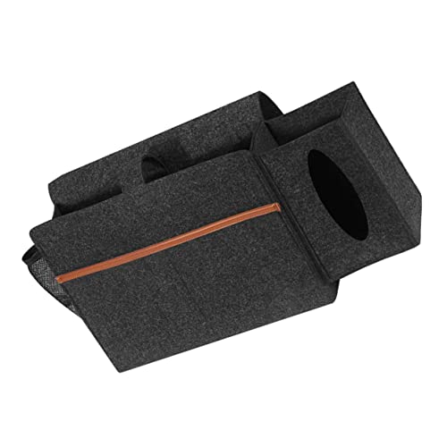 GRIRIW Hanging Storage Bag Felt Pouch for Dorm Bedside Storage Slim Design for Laptop Phone and Essentials