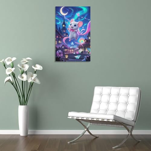 Toile écureuil volant tableau impression haute définition anti-UV 40x60cm pour salon - 5