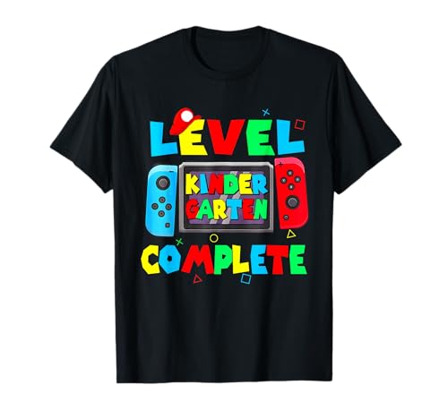 Level Kindergarten Complete Last Day of School Video Game T-Shirt