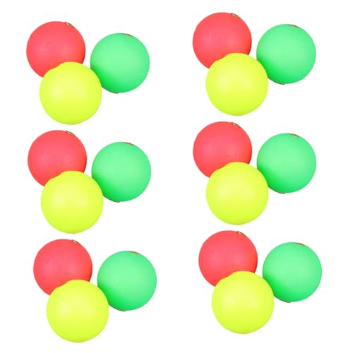 NOLITOY 30pcs Fishing Fishing Floats Foam Floating Balls Round Buoy Floats Stoppers for Fishing Tackle Accessories 2.4x2.4cm