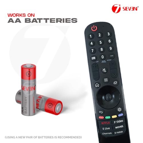 Image of 7SEVEN Compatible with LG TV Remote Control Suitable for Smart WebOS QLED 4K UHD Television Universal Remote for MR21GA MR22GA MR23GA MR24GA with Streaming Apps Non Voice Command