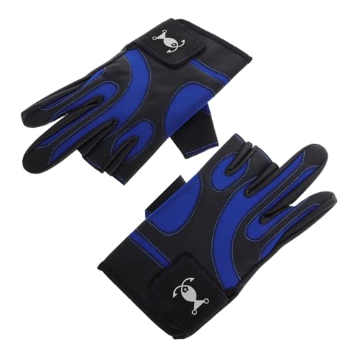 BESPORTBLE Outdoor Fishing Gloves Men's 3-Fingered Non-Slip Uv Protection Night Fishing Gear Durable Cold Weather Fish Handling