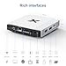 Android TV Box 4GB RAM 32GB ROM H.265 Quad 4-Core Android Box Support 3D 4K UHD Videos H.265, 2.4G/5G Dual-Band WiFi 6 Bluetooth 5.0 Smart TV Box