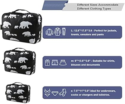 Machine washable packing cubes Clearance