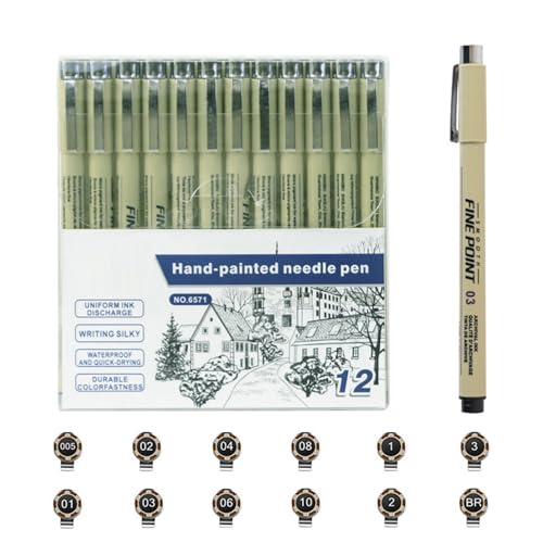 Generisch Rotuladores artísticos | Rotuladores de pigmento de punta fina con diseño ergonómico – Scrapbooking Marcador ergonómico para niños adultos adolescentes estudiantes