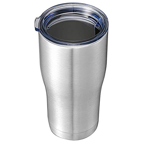 Image of 20oz Stainless Steel Tumbler Vacuum Mugs Insulated Double Wall Travel Cup with Lid (Stainless Steel, 1 Pack)