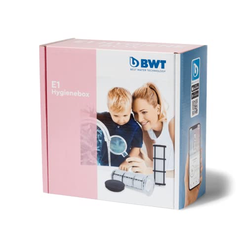 BWT E1 Hygienebox | Filterset mit Filtertasse und 2 x Filterelement | für 1 Jahr Betriebsdauer Ihres Vorfilter | Ersatzfilter für Einhebelfilter | Austauschfilter | Rückspühlfilter
