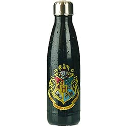 Paladone Hogwarts - Botella de agua de metal con licencia oficial de Harry Potter | Exclusivo de Amazon