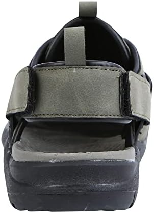 Northside Men's Burke Closed Toe Sport Sandal Fisherman, Dark Olive-301, 10 | Image 3