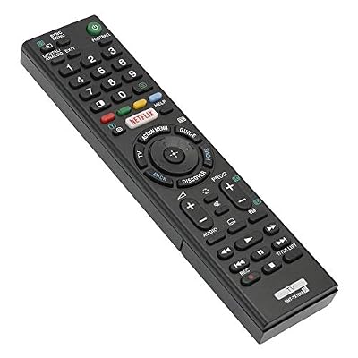 Universal Replacement Remote for Sony TV - Works with Sony LED, LCD, Plasma TVs - Ideal TV Remote Control - Black