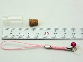 Amazon.co.jp: ミニガラス小瓶ストラップ／10個セット : 家電