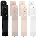 Piriuuo 8 Pcs Women'S Bra Extender 1 Hook, Elastic Bra Extension Strap Stretchy Bra Band Extender Soft and Comfort Bra Extension for All Common Bra Models (Black, White, Nude)