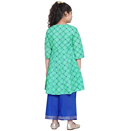 Image of Bitiya By Bhama Girl's Cotton Blend Kurta & Palazzo