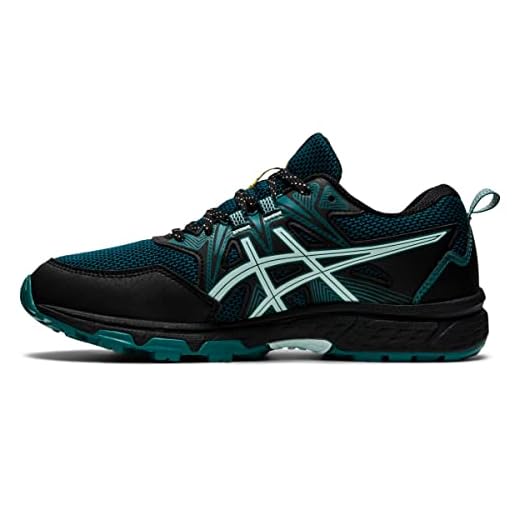 ASICS Women's Gel-Venture 8 Waterproof Running Shoes, 11, Black/Soothing SEA