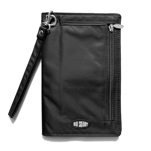 RFID Blocking Nylon Plus-Sized MyPhone Wallet with Wrist Strap, Black2