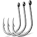 AMHDV 200pcs/pack Circle Fishing Hooks Super Strong Octopus Barb Fishing Hook for Freshwater Saltwater (200pcs-4#)