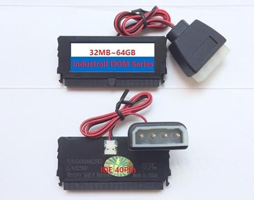 JUTOPIPC 32MB 64MB 128MB 256MB 512MB 1GB 2GB 4GB 8GB 16GB 32GB 64GB 40pin IDE DOM Flash Disk Module Disk On Module Electronic 40P New Ori (32GB 40Pin IDE DOM)