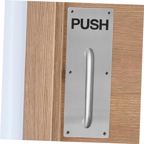Plaque de poussée de porte acier inoxydable stop rayures de poignées - 6