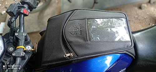 Image of Auto vault Premium Petrol Tank Cover for TVS Apache RTR 4v 200 160 with Transparent MAP View Model