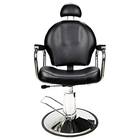 Silla de peluquería Barberpub hidráulica con respaldo reclinable Cover