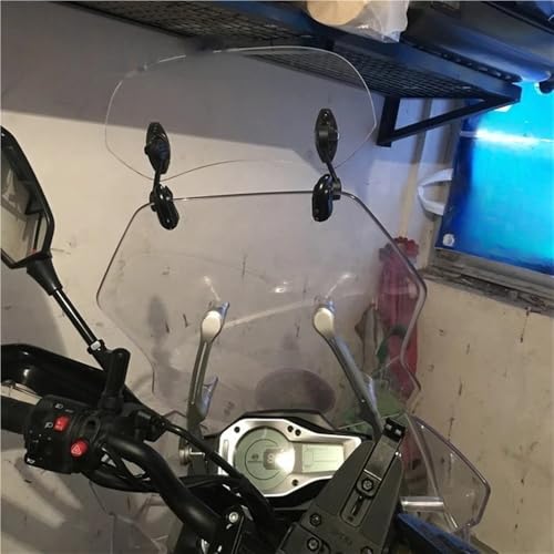 Extension Pare-Brise Moto à Fixation Ajustable Haute Protection - 6