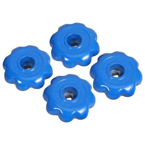 SHINEOFI 4pcs Aluminum Alloy Gas Valve Handles Industrial Anti-Slip Control Knobs for Cylinder Valves Handwheels with Firm Grip for Emergency and Industrial Use
