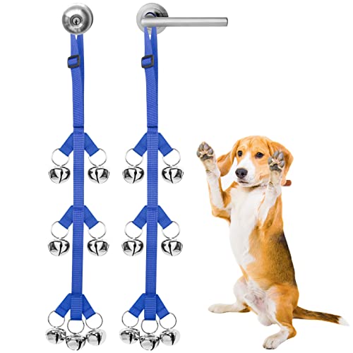 2 Hunde-Klingeln Für Training - Türklingel Für Haustiere Pink