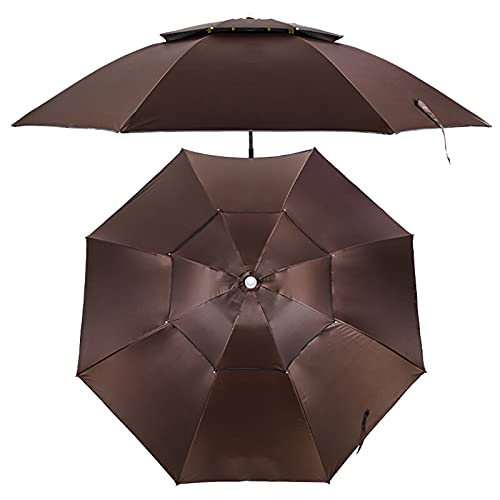 Parasol à vent inclinable Ø2.2m protection solaire grand format cour
