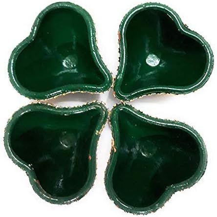 phareLamp Presents Large Earthen Clay Diya Sets/Oil Lamps for Diwali Puja & Home Decoration, Multi Colour (8 Pcs) #A267