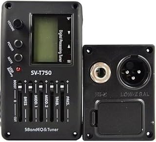 Kailg captador sv-t750 com afinador digital e equalizador de 5