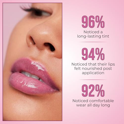 Image of INSIGHT Peptide Infused Lip Oil | Glossy Finish | Sheer Coverage | Infused With Ginger Seed Oil | Hydrated & Plump Lips| Long-Lasting |Mystic Mulberry -4.5g