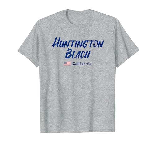 Huntington Beach Blau Kalifornien USA T-Shirt