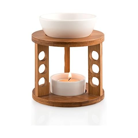 Pajoma Bamboo and Ceramic Perfume Lamp Cover