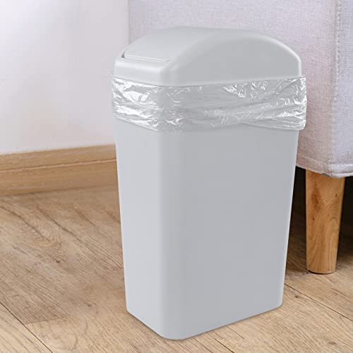 Caneca de Basura Rectangular de 14 Litros Gris miniatura 7